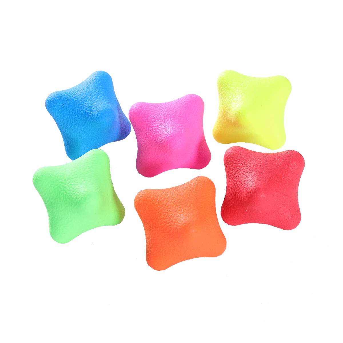 

6 PCS Reflective Ball Fitness Hand Exercise Balls Agility Reaction Soccer Bounce