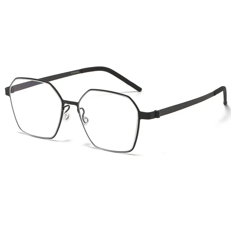 OLAMINS Высокое качество чистый титан унисекс двойной мост титановая оправа очки 9624