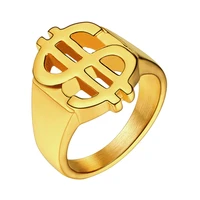 collare us dollar sign rings for women goldblack color men american jewelry hip hop united state of america money ring r004