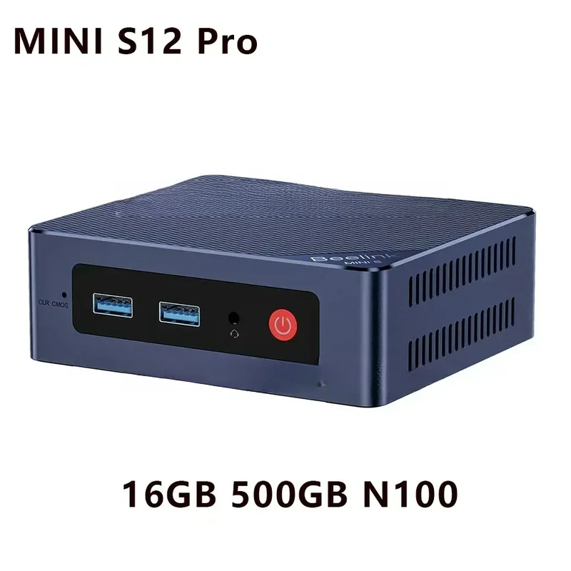 Beelink S12 N95 N100 ПК Windows 11 Pro DDR4 8 ГБ 256 16 500 WIFI BT Игровой компьютер MINI S N5095 128