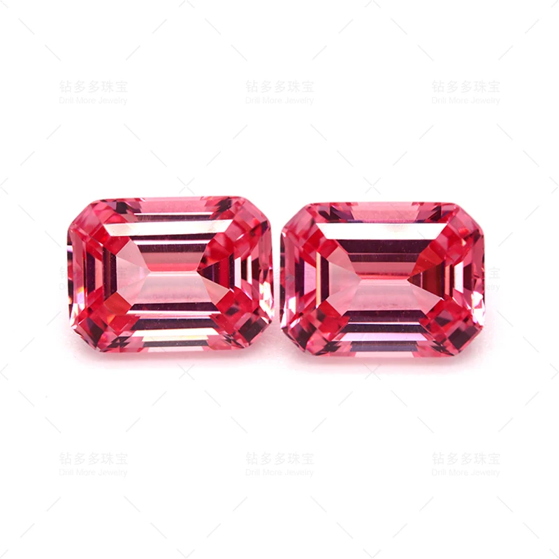 2024 Lab Nurture Sapphire Papalacha изумрудная огранка 2.02ct Изящные Ювелирные изделия для