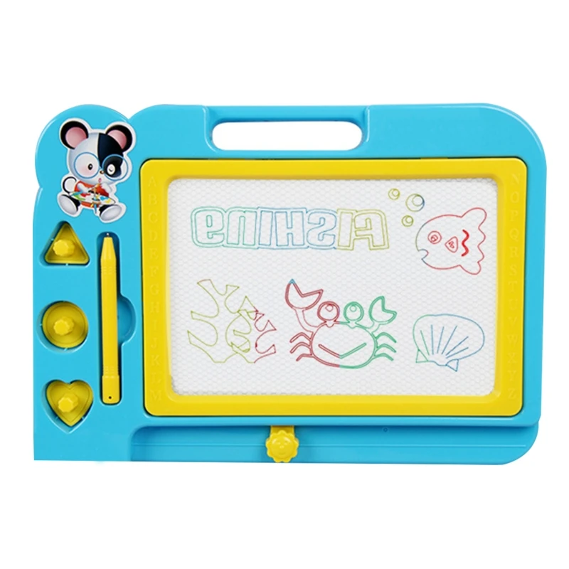 

Kids Drawing Practice Board Magnetic Design for Kids Preschool Toy Multiple Color Pad