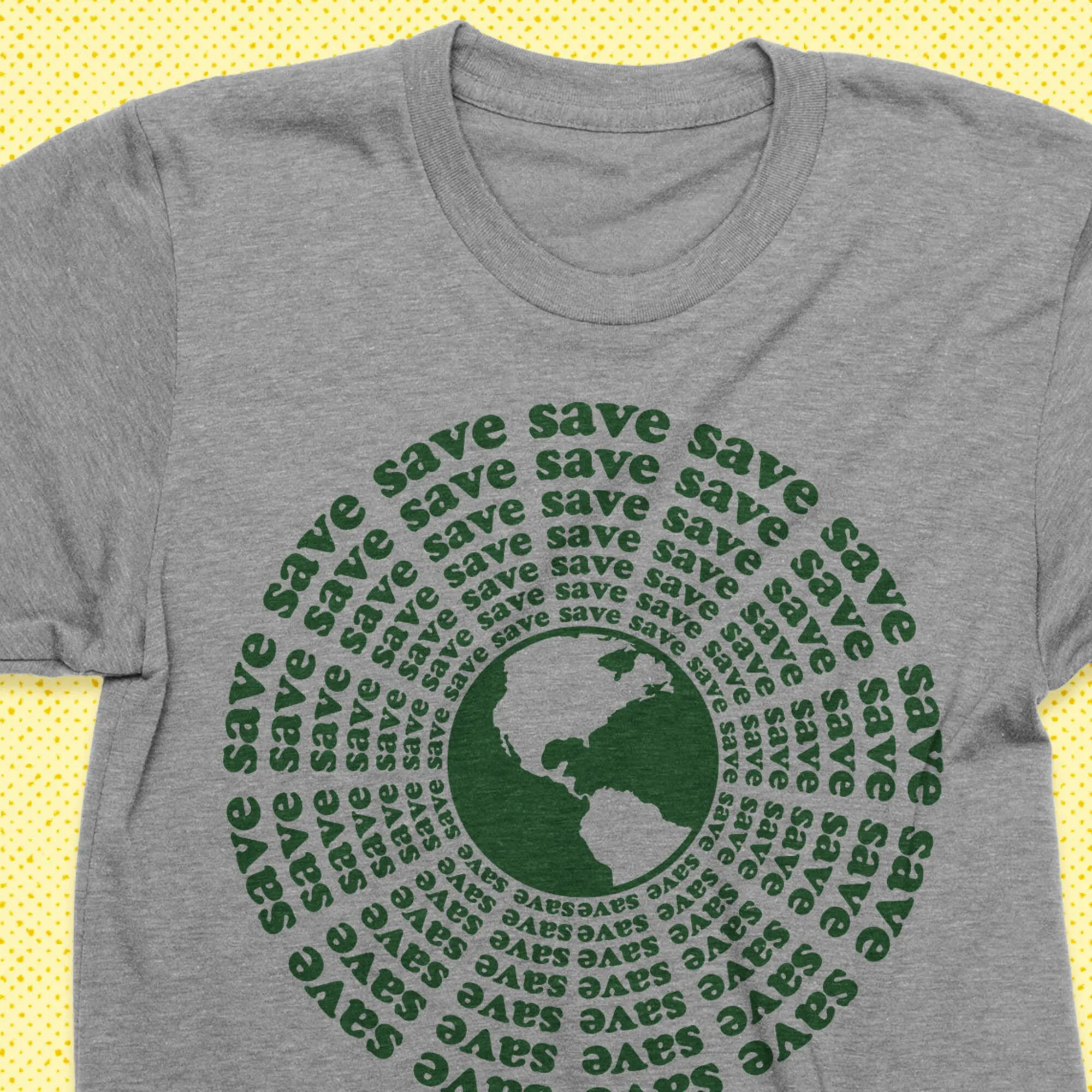 Футболка с надписью save the earth винтажная одежда в стиле ретро Экологичная футболка