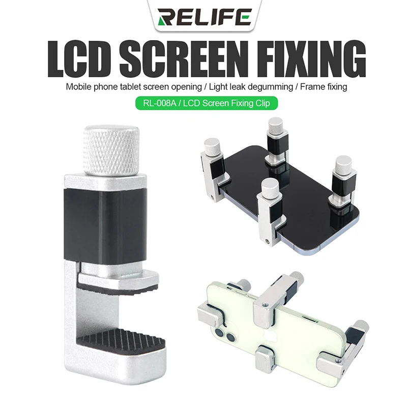 

RL-008A 4PCS Adjustable Alloy Clip Fixture Clamp Phone Repair Tools LCD Display Screen Fastening Clamp Clip For IP/IPad/Tablet