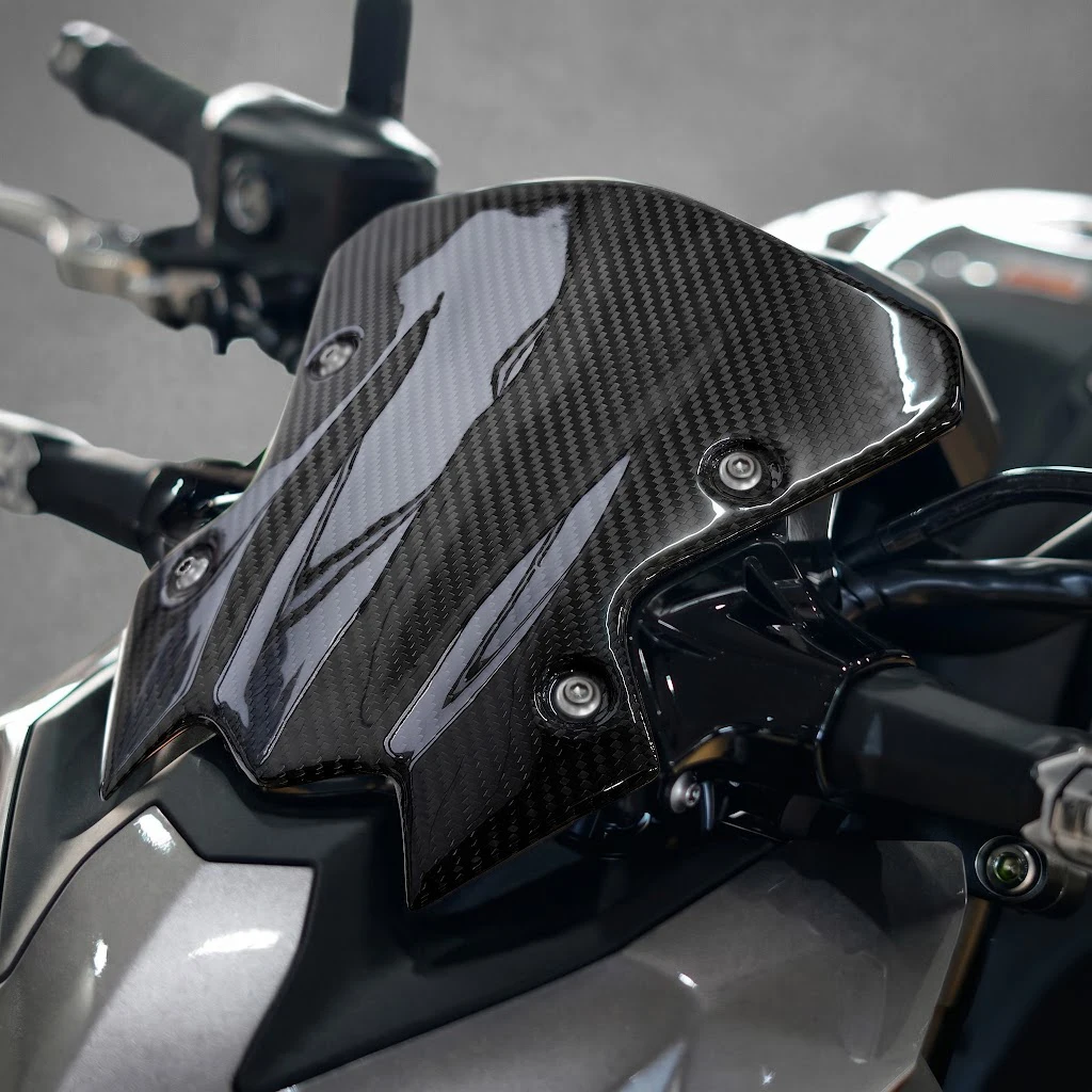Облегченная карбоновая накладка на ветровое стекло для Kawasaki Z900 2017-2023 (art.: 3920da4cb9b2a) - 3920da4cb9b2a
