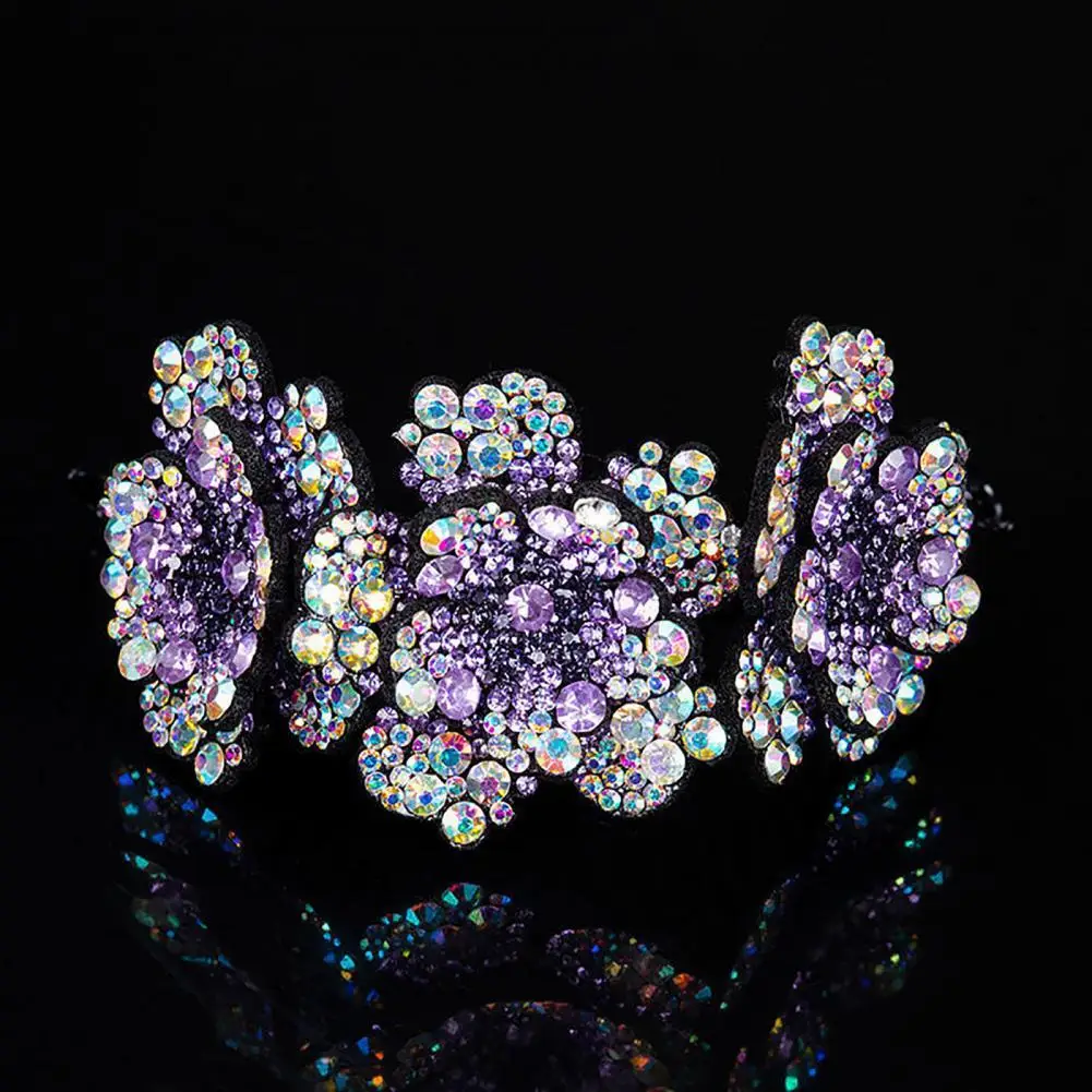 

Гибкая легкая блестящая заколка Стразы в пучок для свиданий