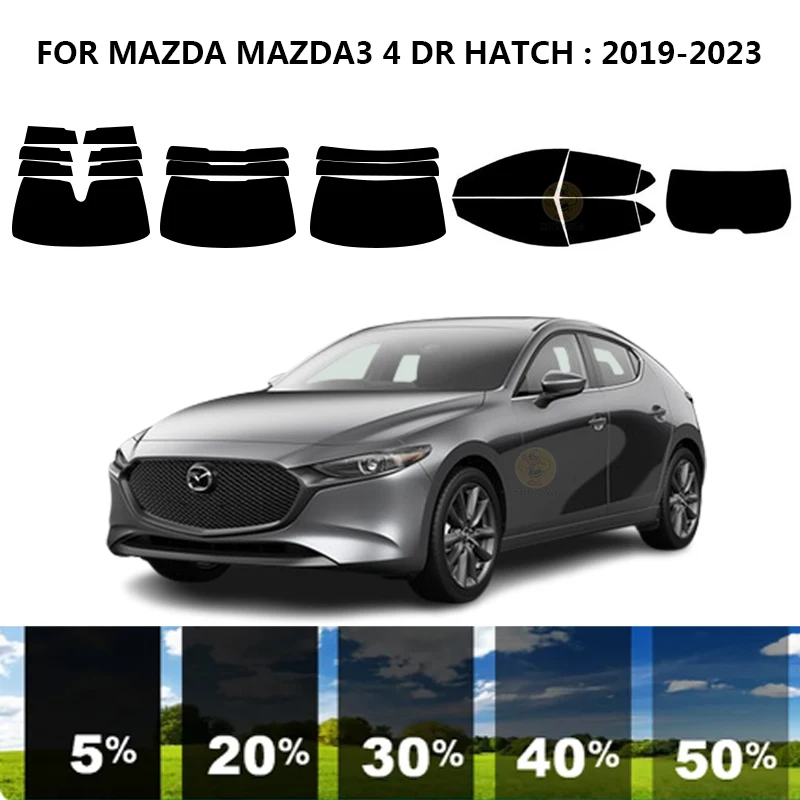 

Нанокерамическая Автомобильная УФ-пленка Precut для окон, автомобильная оконная пленка для MAZDA MAZDA3 4 DR hat2019-2023