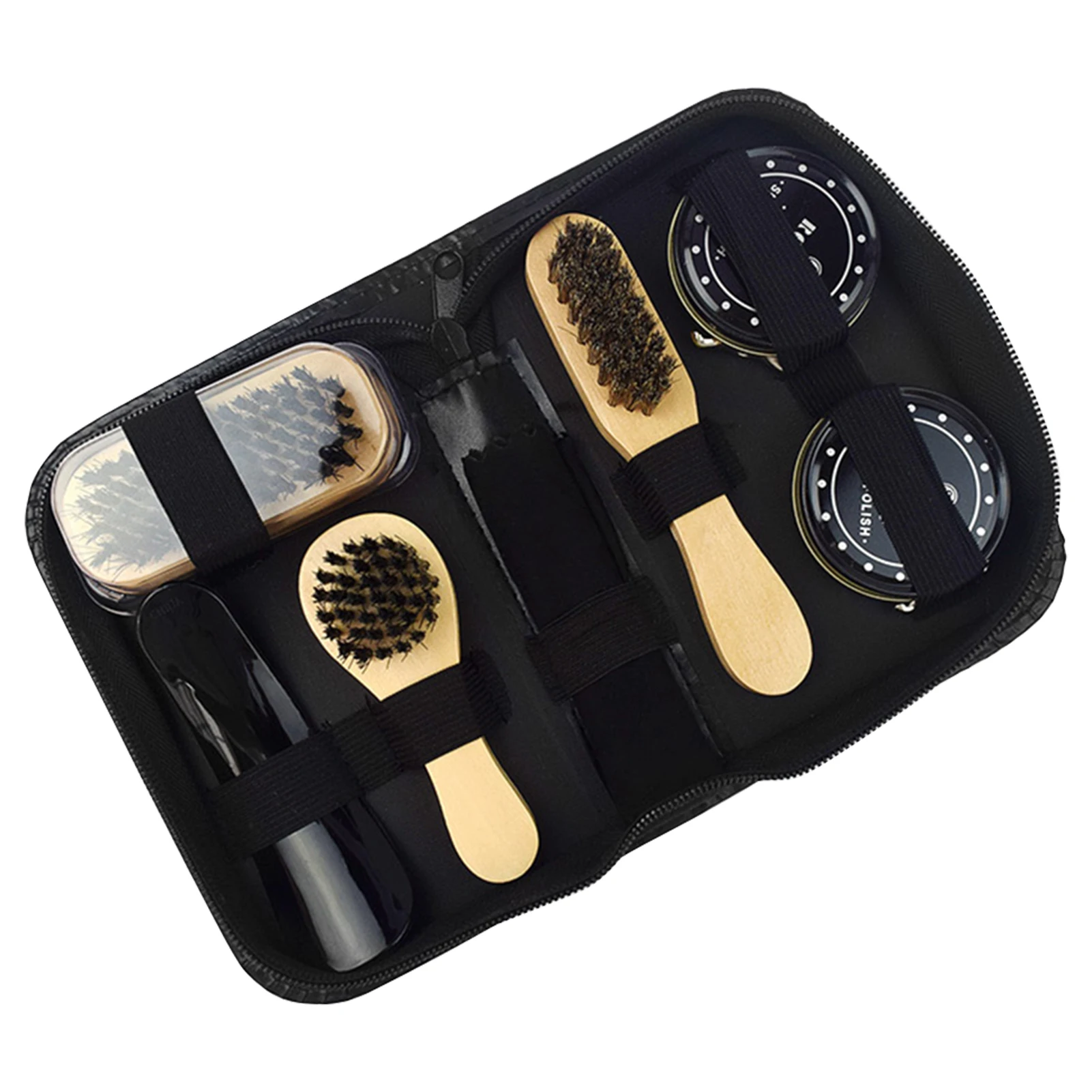 

Birthday Brushes Gift Shoe Polish Kit Care Sneakers Sponge Household With Case Father’s Day Boots Cloth Cleaning Tool Portable