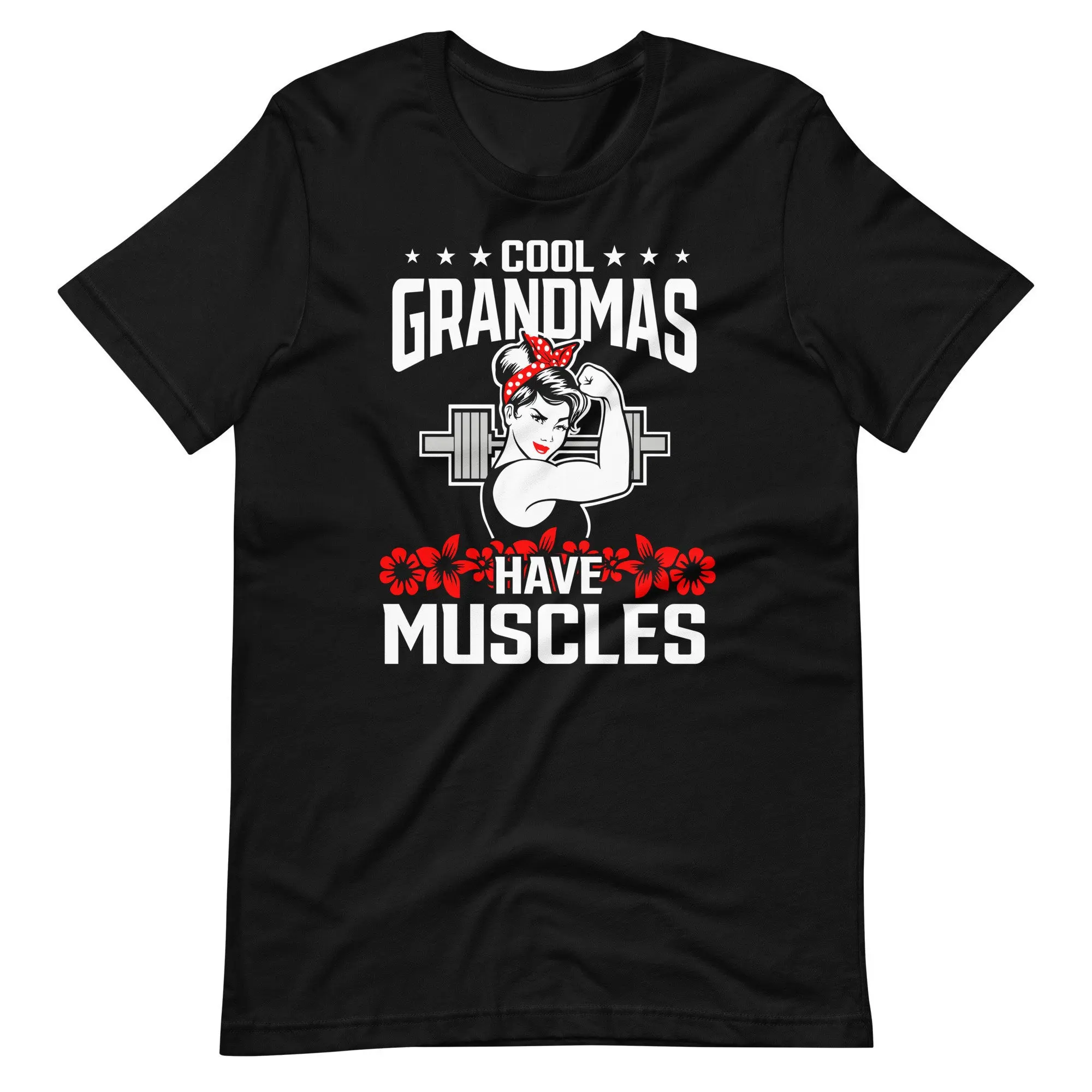 Футболка Cool Grandmas Have Muscles с забавным Рождеством