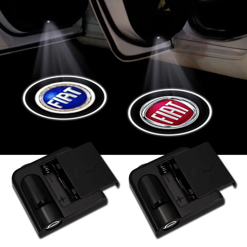

2Pcs/Set Projector Lamp Car LED Wireless Door Car LOGO Lamp Welcome Decoration Lamp For Fiat 500 Tipo Punto Grande Panda Bravo A