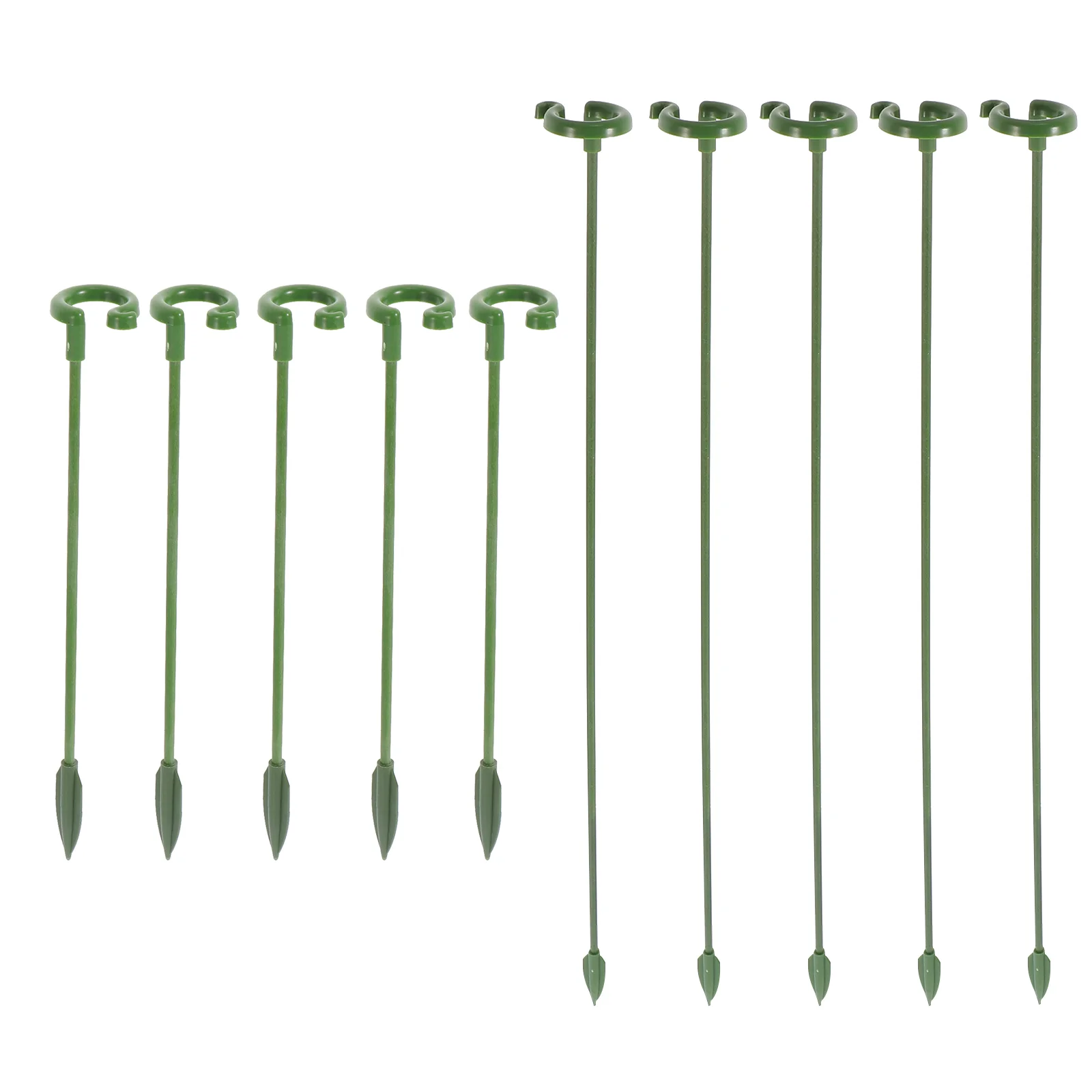 

20 Pcs Phalaenopsis Orchid Stand Flower Single Stem Support DIY Rack Hydrangea Fixing Pole Glass Fiber Rings Plastic Pot