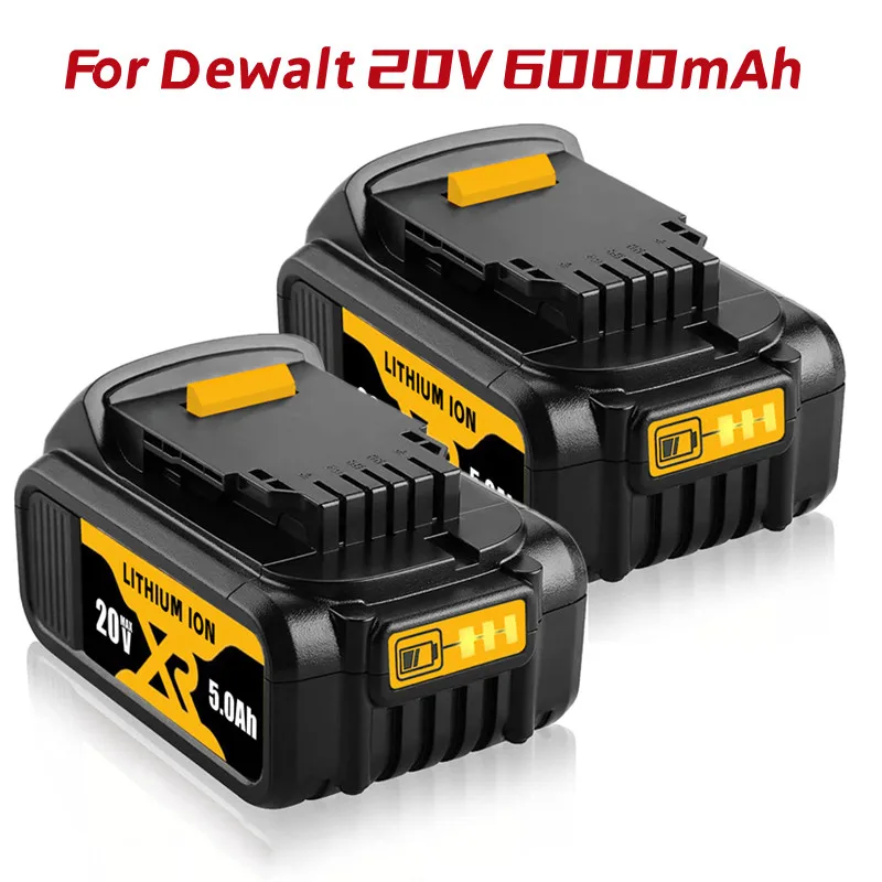 

20V 5000mAh Replacement Battery for Dewalt DCB205 DCB204 DCB200 DCB201 DCB185 DCB183 DCB182 DCB181 DCG DCS Series Power Tools