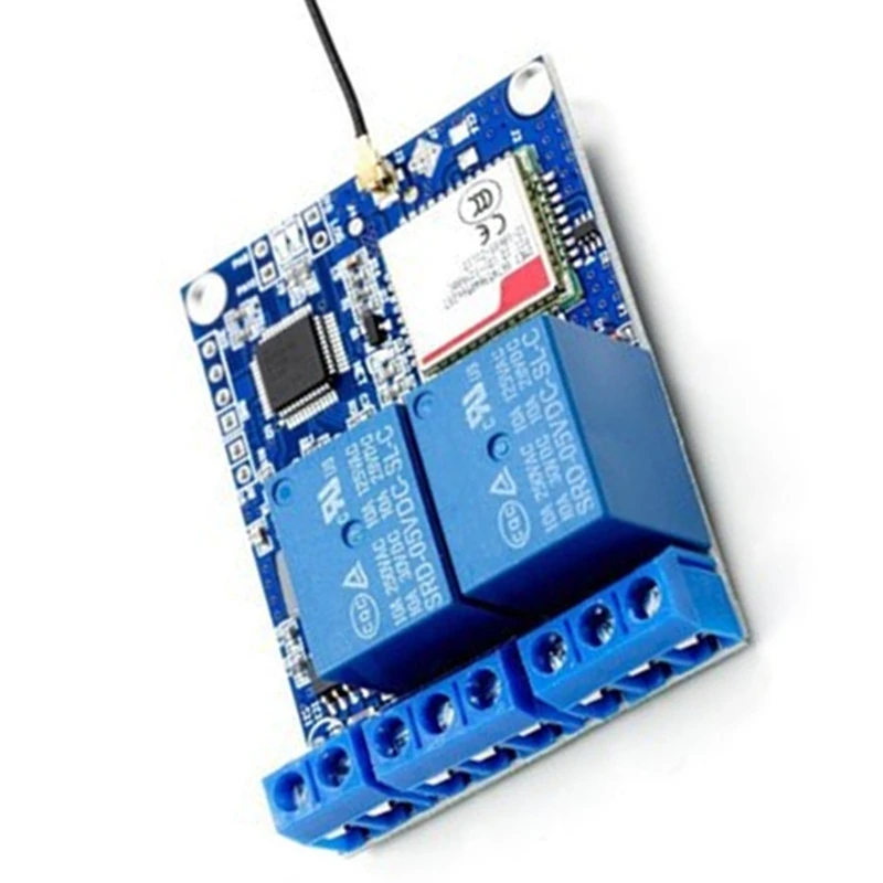 Фото 2-канальный релейный модуль Sim800c Stm32f103c8t6 для тепличного кислородного насоса №5