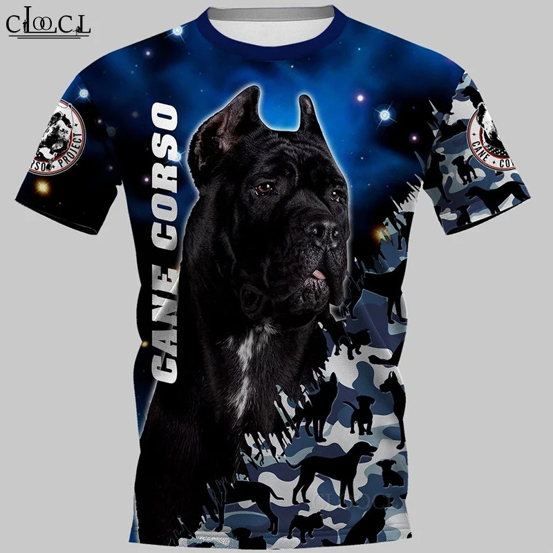 

HX Newest Cane Corso My Dog Summer Unisex T-Shirt Men Streetwear 3D Print Harajuku Short Sleeve Casual Pullover Drop Shipping