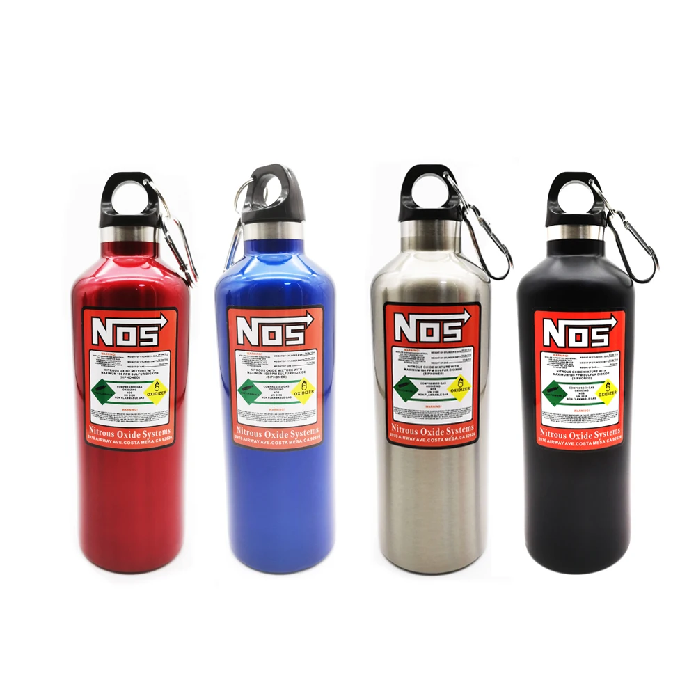 

NOS 500ml Car Modification Nitrogen Bottle Shape Car Insulation Pot Aluminum Alloy Insulation Cup Gift For Racing Enthusiasts