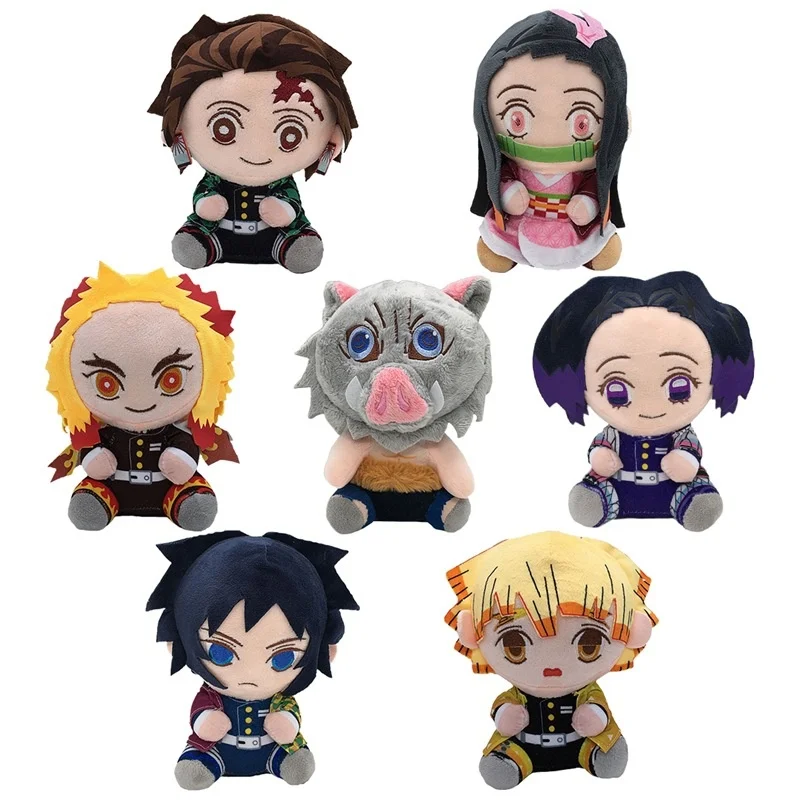 

Anime Demon Slayer Kimetsu No Yaiba Kamado Tanjirou Cosplay Plush Doll Pillow Kawaii Stuffed Toy Children’S Gift