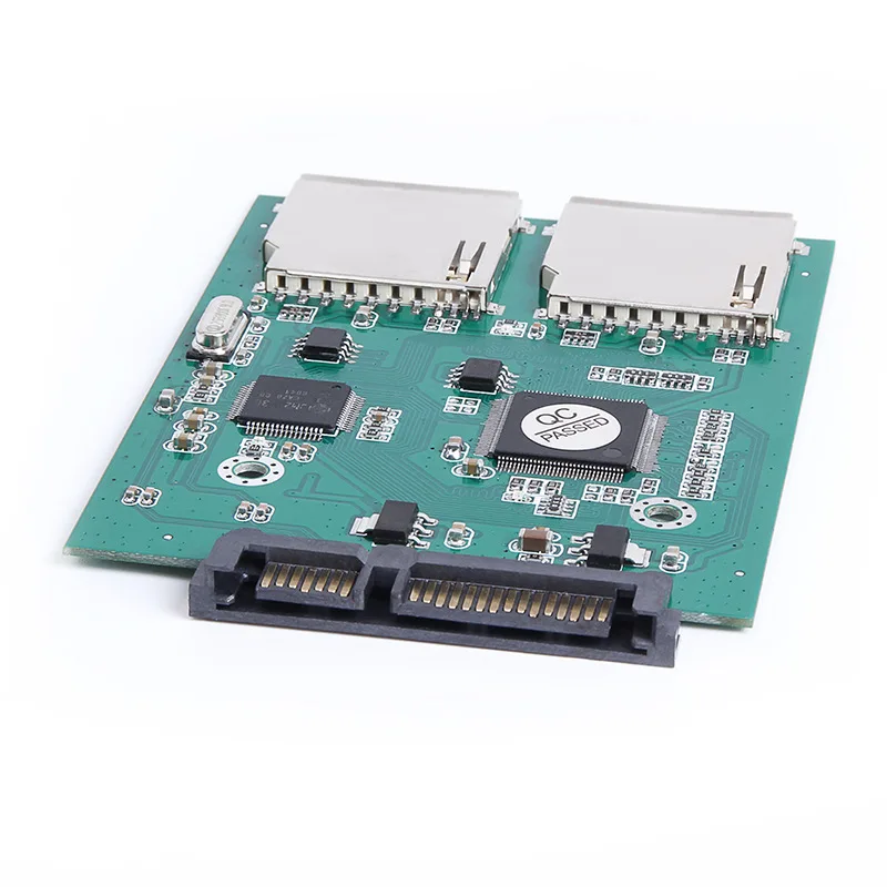 SP двойная SD-карта к SATA высокоскоростной двойной чип SD жесткий диск адаптер карты