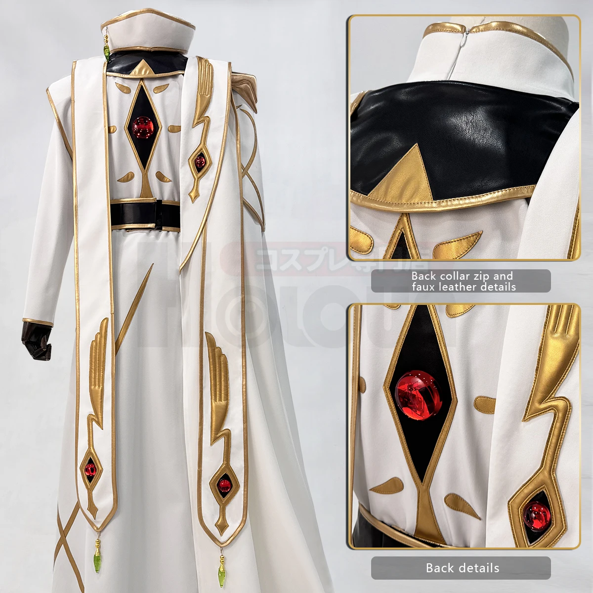 Фото HOLOUN Code Geass Lelouch of the Rebellion аниме Lelouch Lamperouge косплей костюм император униформа унисекс Cos конвенционный подарок №4