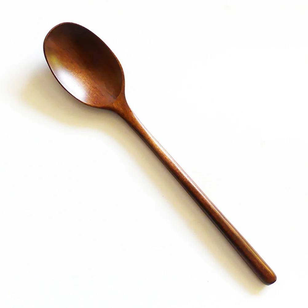 

Wooden Spoons Wood Soup Spoons Wooden Teaspoon Coffee Spoon Condiments Spoon Wooden Honey Spoon Long Handle Spoon Serving