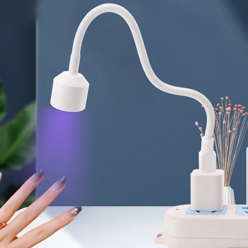 

УФ светодиодсветодиодный USB-лампа для ногтей, 6 Вт, портативная мини-Сушилка для ногтей, вращение на 360 °, ручной фонарь для быстрого гелевого ...
