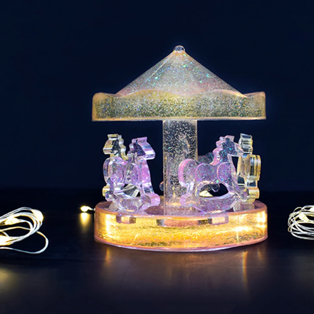 Силиконовая форма сделай сам эпоксидная карусель смола для украшения стола