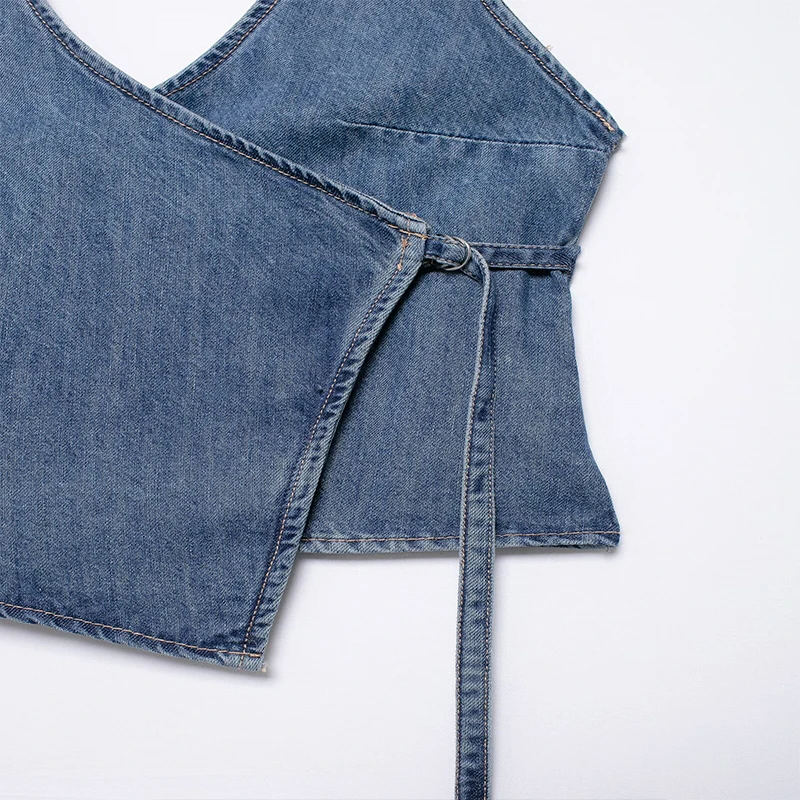 Женский модный короткий топ Koekop с открытой спиной винтажный кружевной дизайн