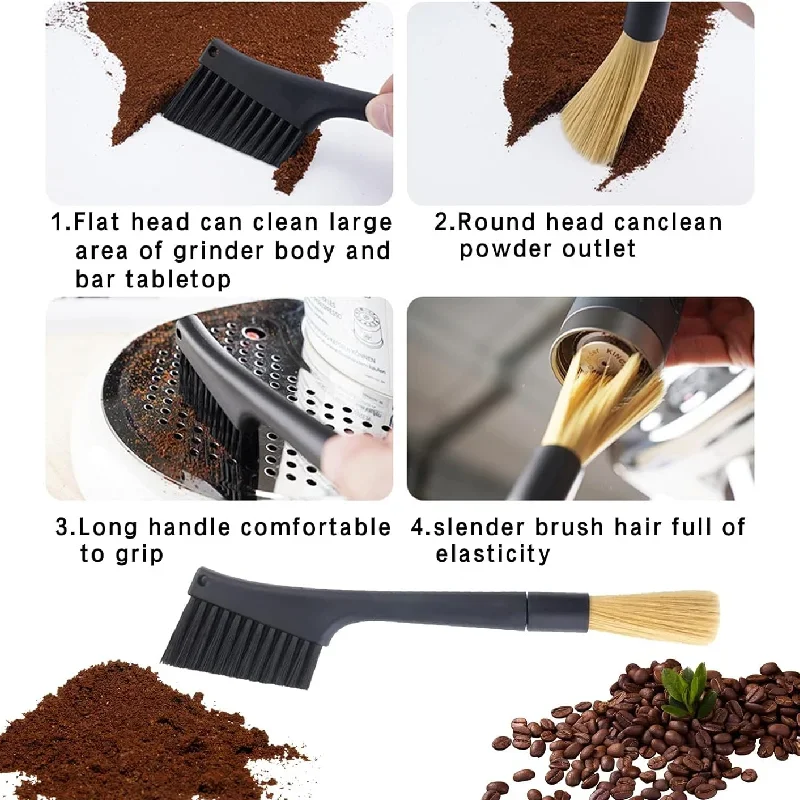 Настольная щетка для чистки кофемолки консервирования мельницы и ситечка в