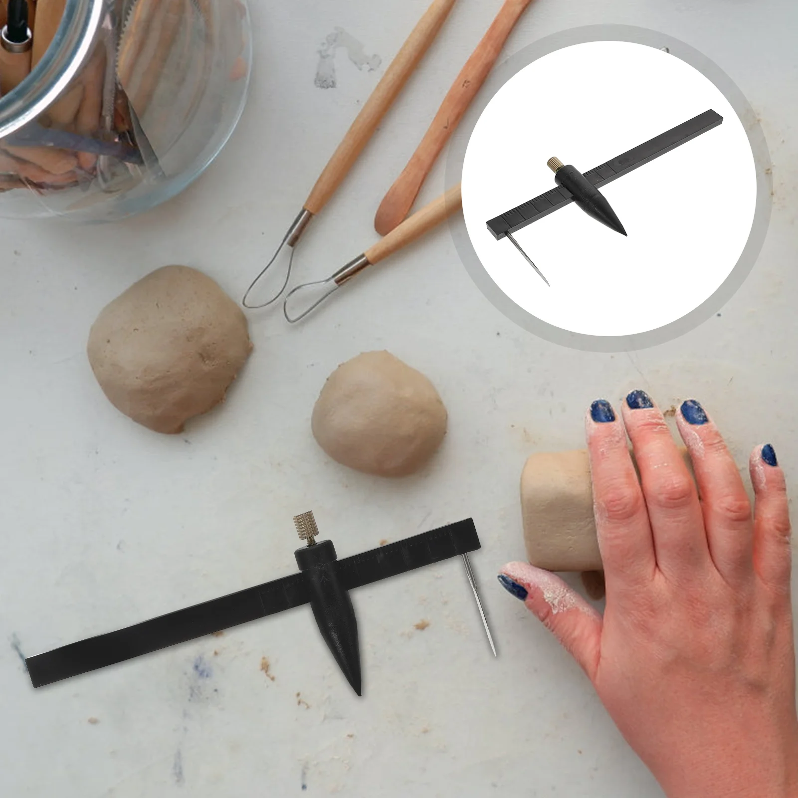 

Rotary Circle Compass Pottery Clay Round Draw Tool