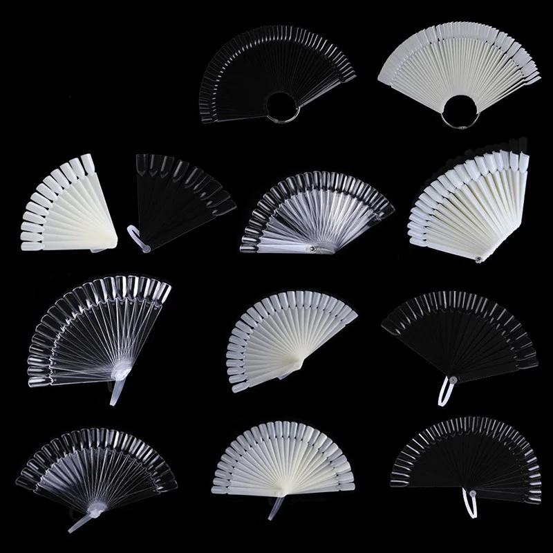 

50PCS Display Nail Gel Plastic Finger Nails Art Display Nail Art False Tips Polish UV Gel Stickers Decorations Tools