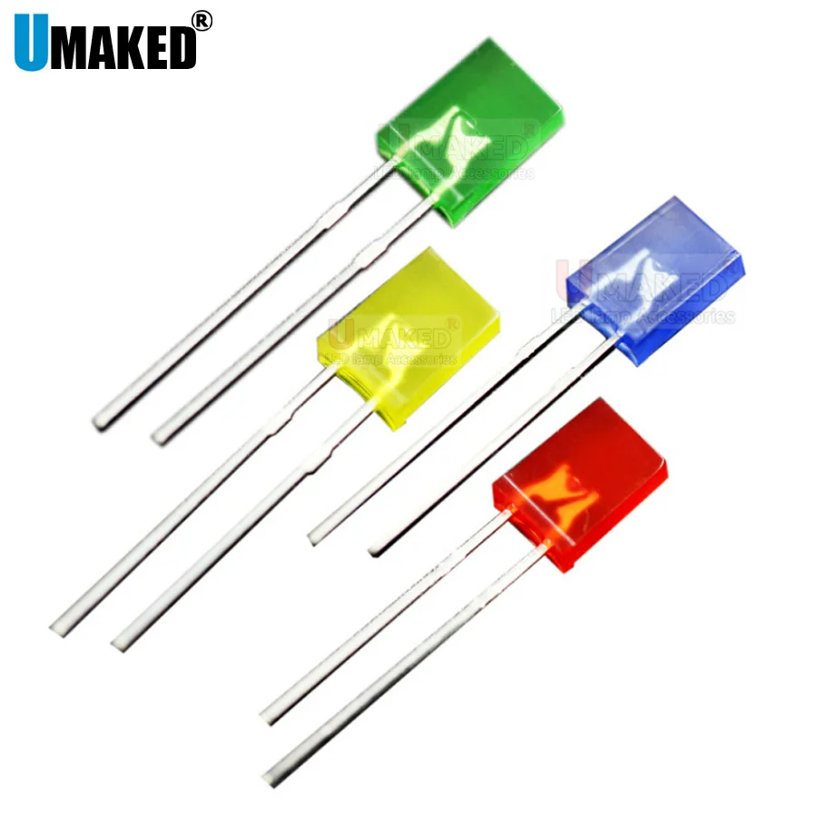 

Светодиодные диоды, 100 шт., 2x5x7 мм, набор в ассортименте, белый, зеленый, красный, синий, желтый, оранжевый, розовый, фиолетовый, теплый белый, «с...