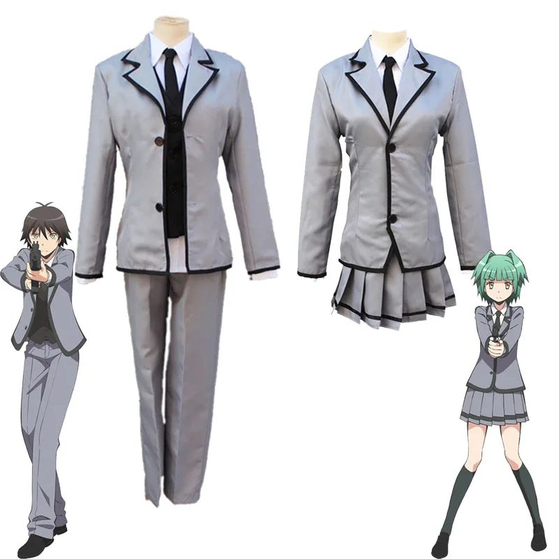 

Assassination Classroom Costumes Kayano Kaede Cosplay Schoolgirl's School Uniform Skirts Isogai Yuuma Boys Uniform Suits