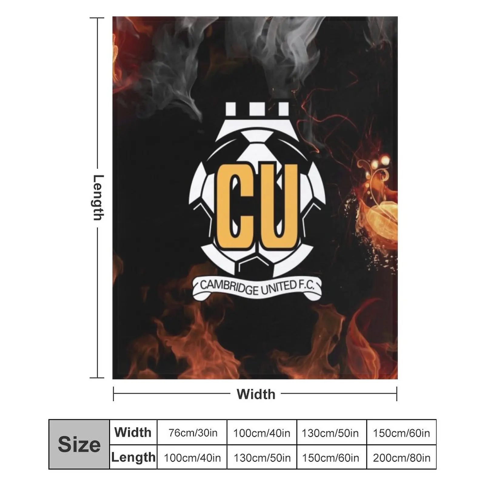 cambridge United fc Плед Пляжные одеяла для волос