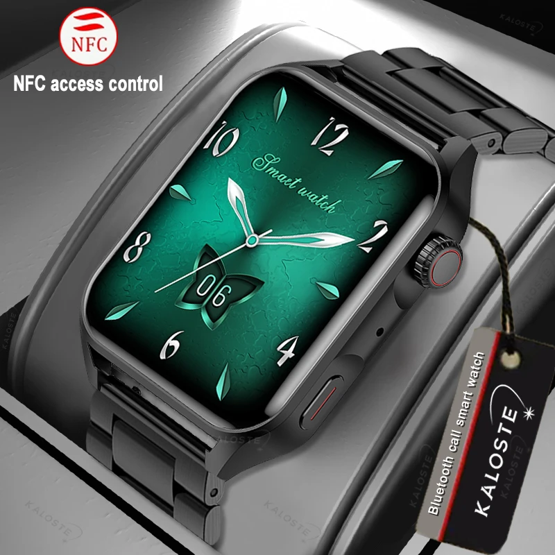 

2022 New NFC Smartwatch Men AMOLED HD Screen Always display the time Bluetooth Call IP68 Waterproof Smart Watch Women For Xiaomi