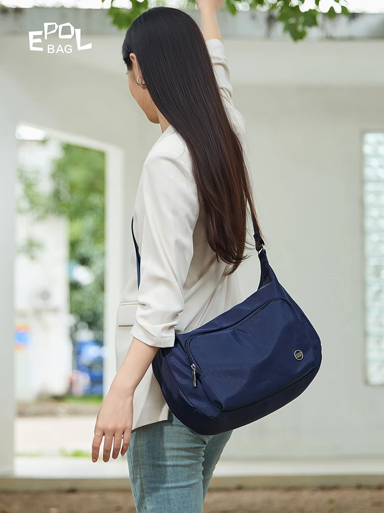 Epol женские сумки через плечо новинка 2024 модная повседневная парусиновая сумка на