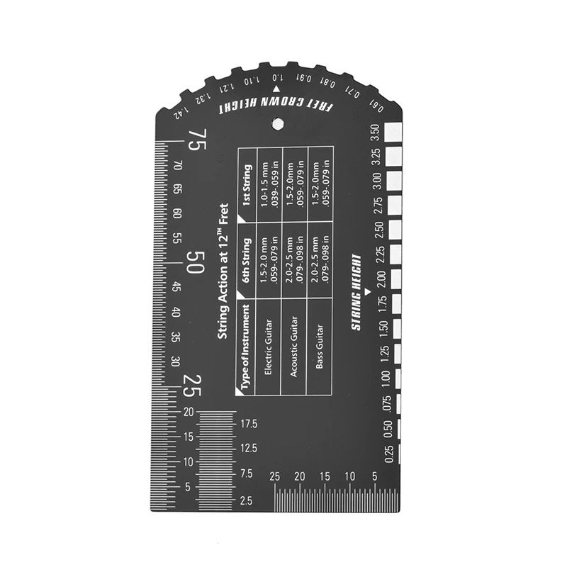 Барокко строительная линейка карманная для басов акустической гитары