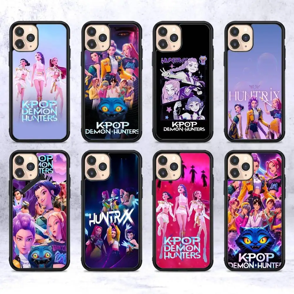 Фото Популярный чехол для телефона KPop Movie D-Demon H-Hunters из PC+TPU для iPhone 11 12 13 14 15 16 17 Plus Pro Max №1
