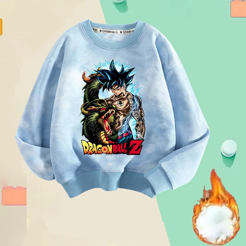 Фото Новая тонкая флисовая толстовка с капюшоном Dragon Ball, мужская толстовка с изображением Гоку, модный пуловер, крутые топы в стиле аниме для мужчин и подростков, весенне-осенняя одежда №1