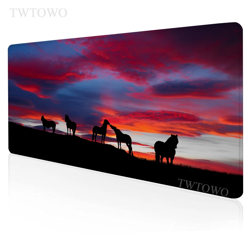 

Horse Mouse Pad Gamer XL Custom HD New Computer Mousepad XXL Desk Mats Carpet Anti Slip Soft Natural Rubber Table Mat Mice Pad