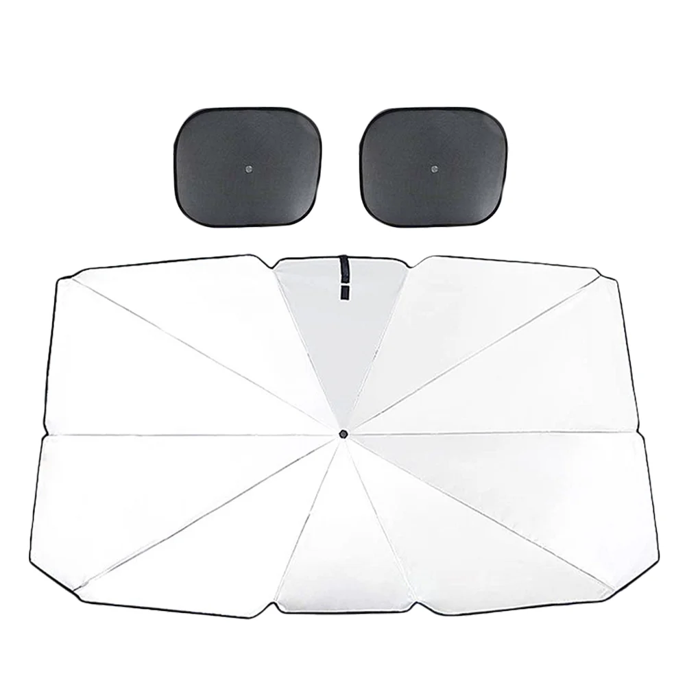 

Car Umbrella Sun Shade Windshield Window Sunshade Blocker Visor Cover Auto Front Foldable Sunshades Protector Rear Side Shield
