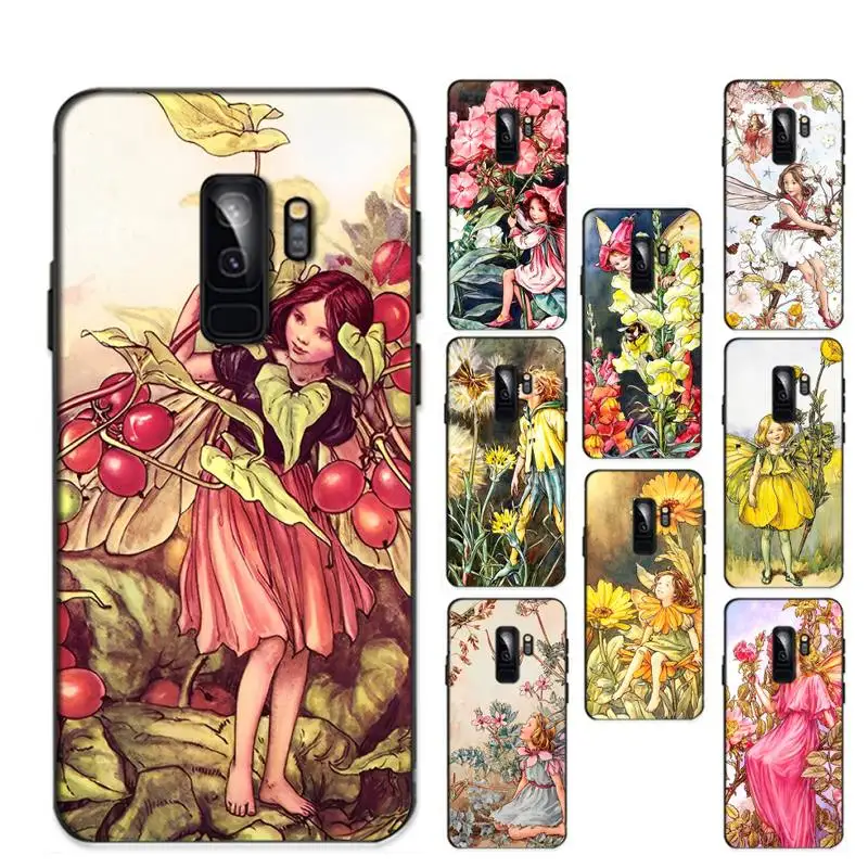 

FHNBLJ Flower Fairy Phone Case for Samsung S20 lite S21 S10 S9 plus for Redmi Note8 9pro for Huawei Y6 cover
