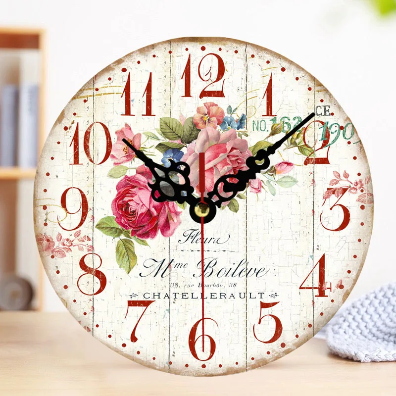 Часы для гостиной в средиземноморском европейском стиле бесшумные нетикающие