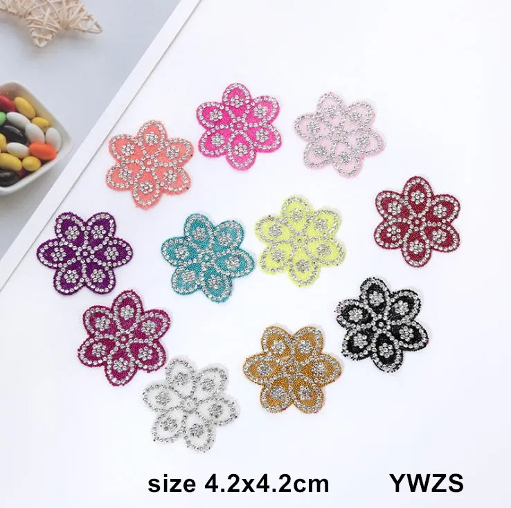Новое поступление 10 шт. цветы стразы железные нашивки сделай сам исправление