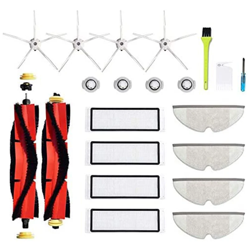 Сменные детали для Xiaomi Roborock Mijia Xiaowa S5 MAX S6 S60 S65 S50 S55 E25 E35 силиконовая швабра с