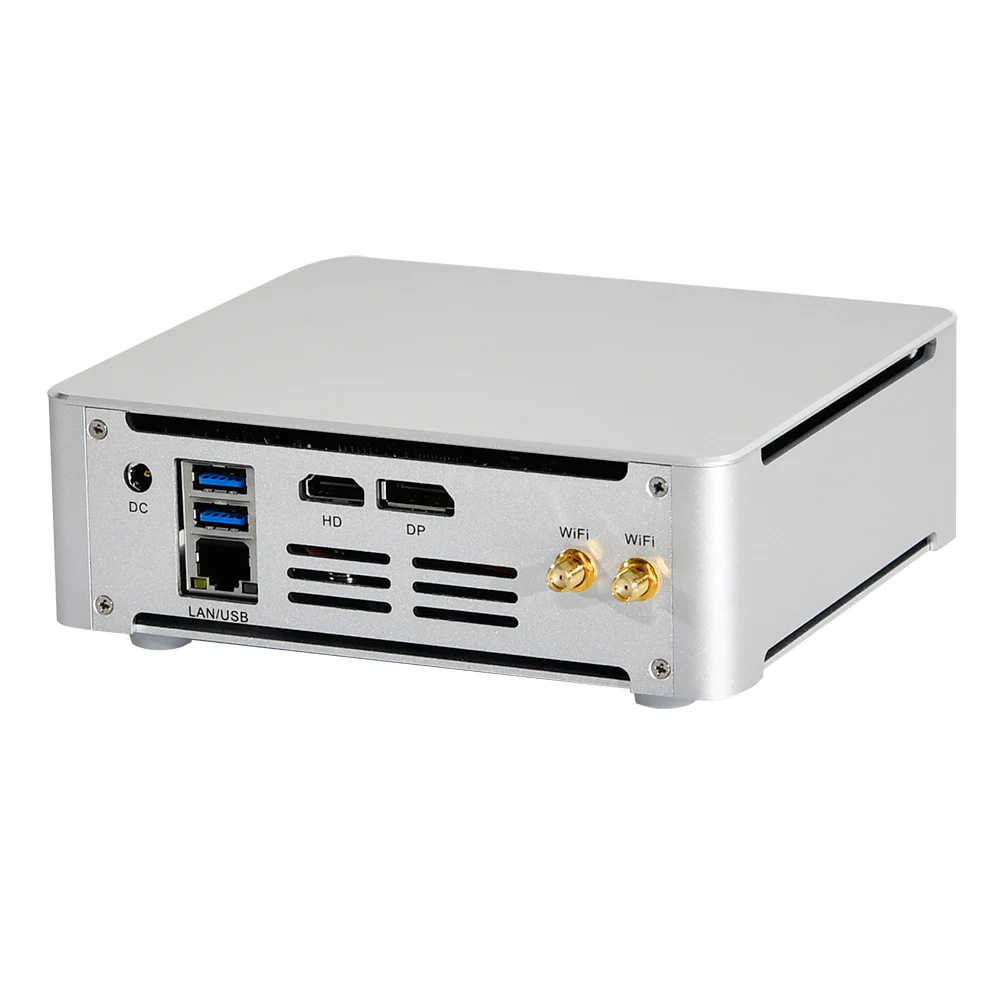 HUNSN 4K Mini PC, ABM21, Intel 6 Cores I7 8750H/ 8 Cores I9 9880H/ I7 10870H,Desktop Computer, Server,DP/HD/6USB3.0/Type-C/LAN