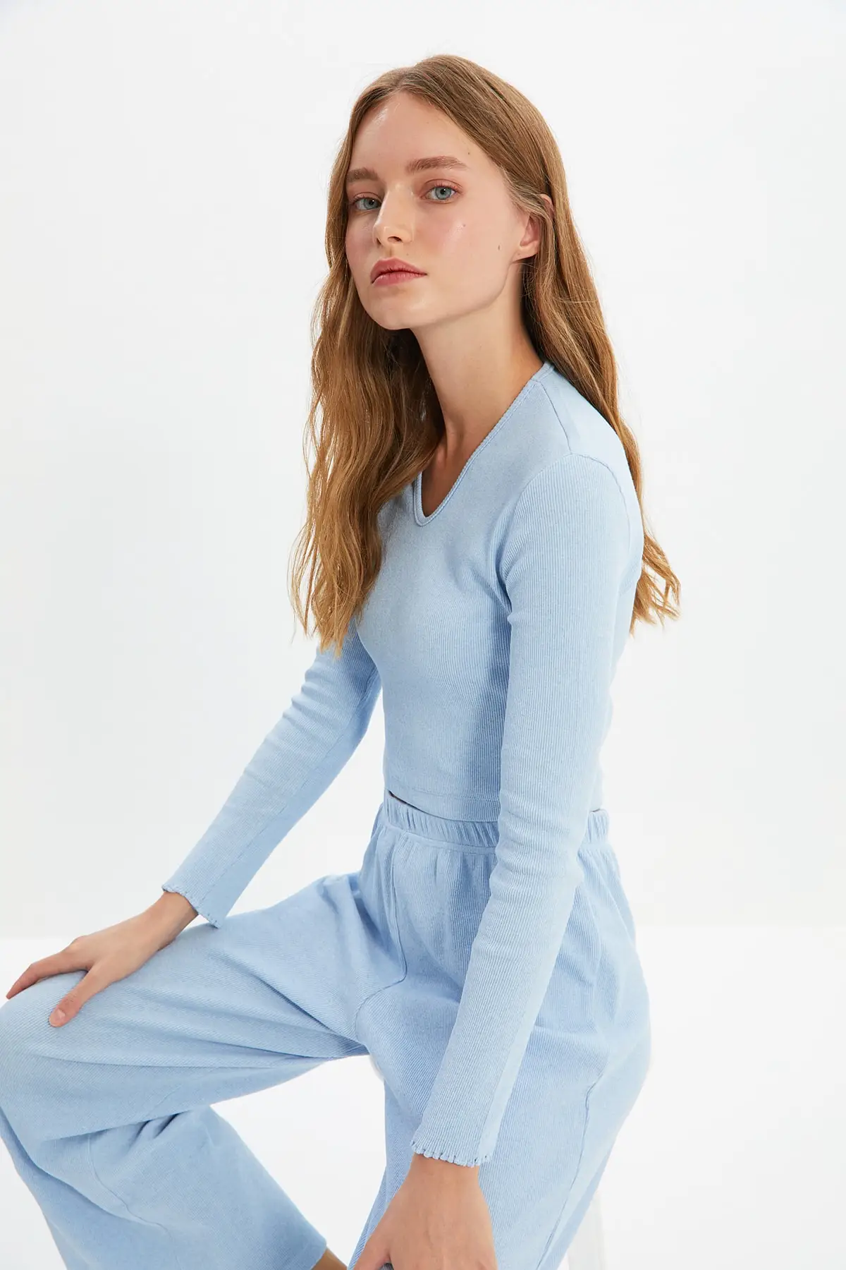

Trendyol Camisole Knitted Pajamas Set THMAW22PT0670