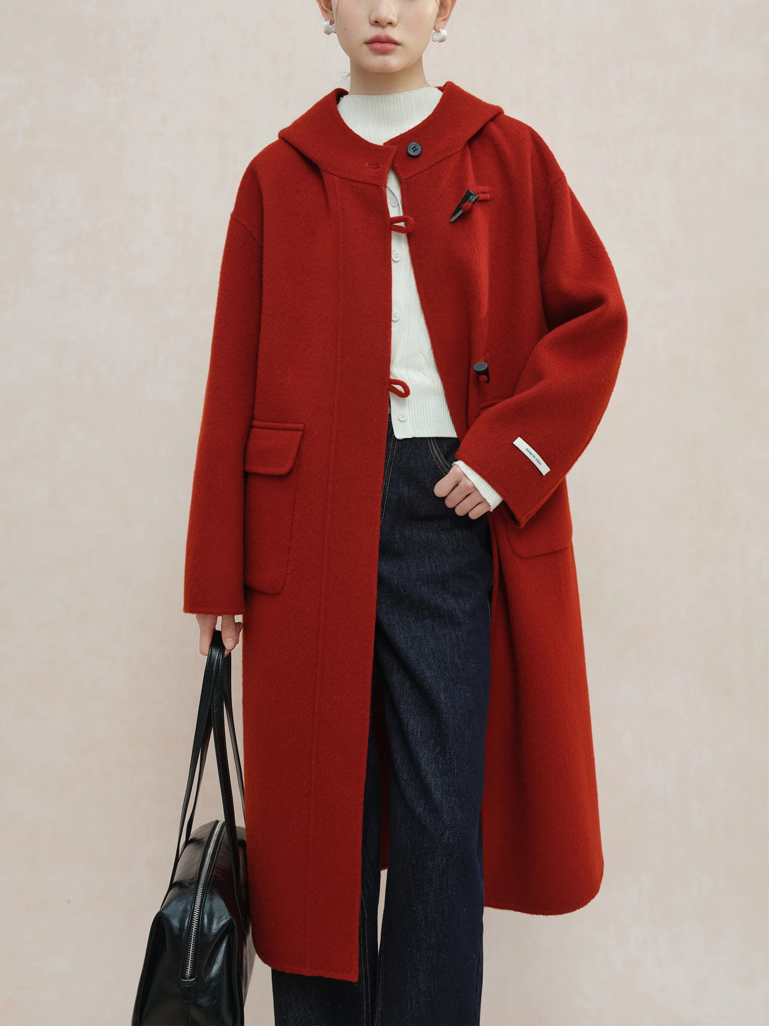 Женское шерстяное пальто ZIQIAO