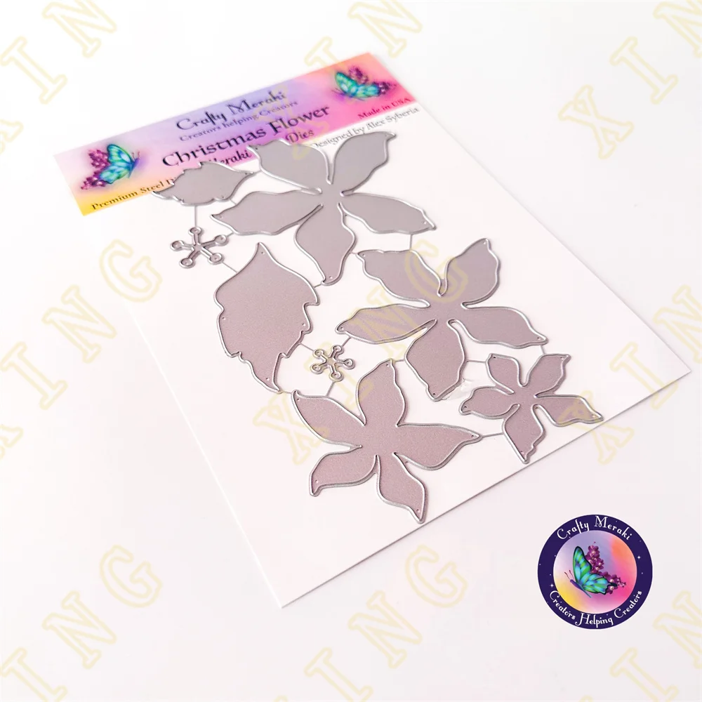

Christmas Flower Layering Newest Metal Cutting Dies Cut Die Mold Craft Decoration Embossing Template Diy Greeting Card Handmade