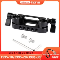 hdrig universal camera dual 15mm rod clamp railblock for follow focus fit for camera 15mm rail support system for dlsr camera