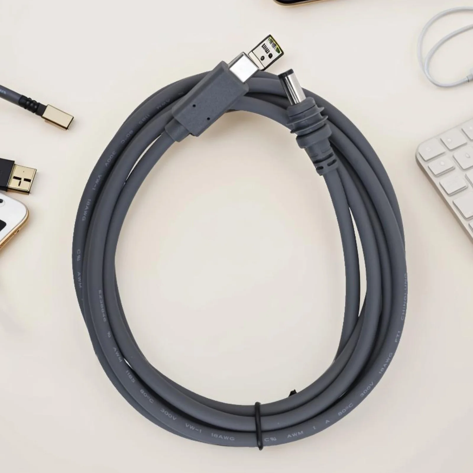 Кабель 2 м для Starlink Mini водонепроницаемый разъем постоянного тока типа C зарядный