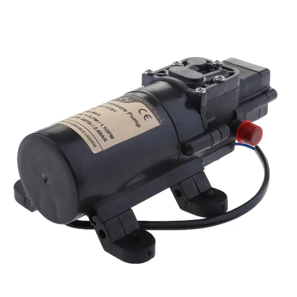 

Automatic Water Pump 12V 35PSI High Pressure Membrane 4.3LPM